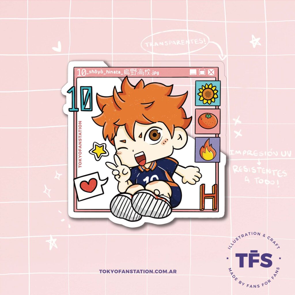 Sticker Transparente Haikyuu Hinata