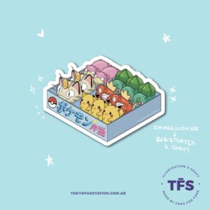 Sticker Premium Blanco Pokebento