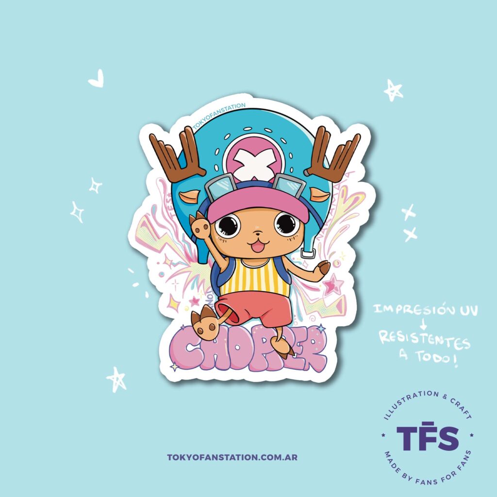 Sticker Premium Blanco Chopper