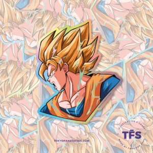 Sticker Holográfico Dragon Ball Goku