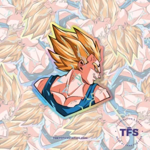 Sticker Holográfico Dragon Ball Vegeta