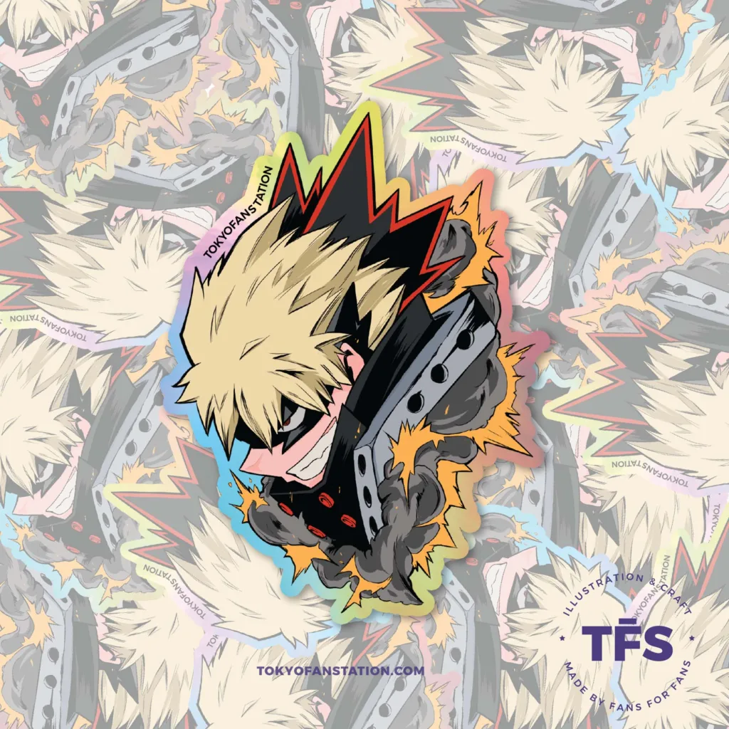 Sticker Holográfico BNH Bakugo