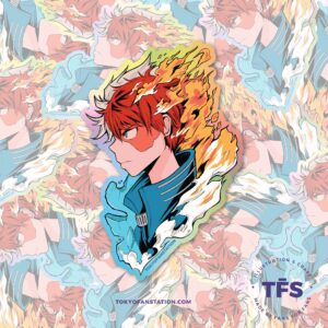 Sticker Holográfico BNH Todoroki