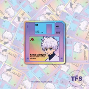 Sticker Holográfico Diskette Killua