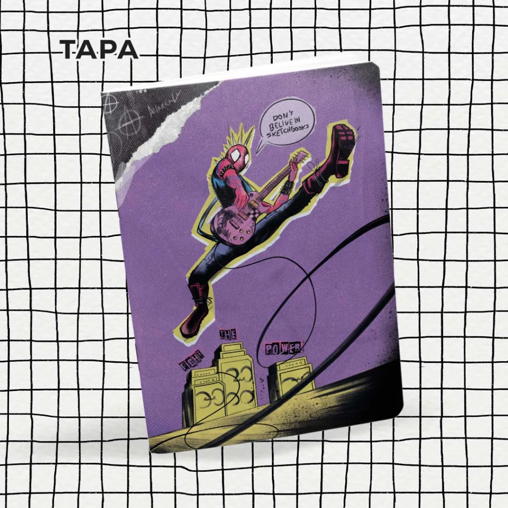 Libreta A5 Engrapada Spiderpunk