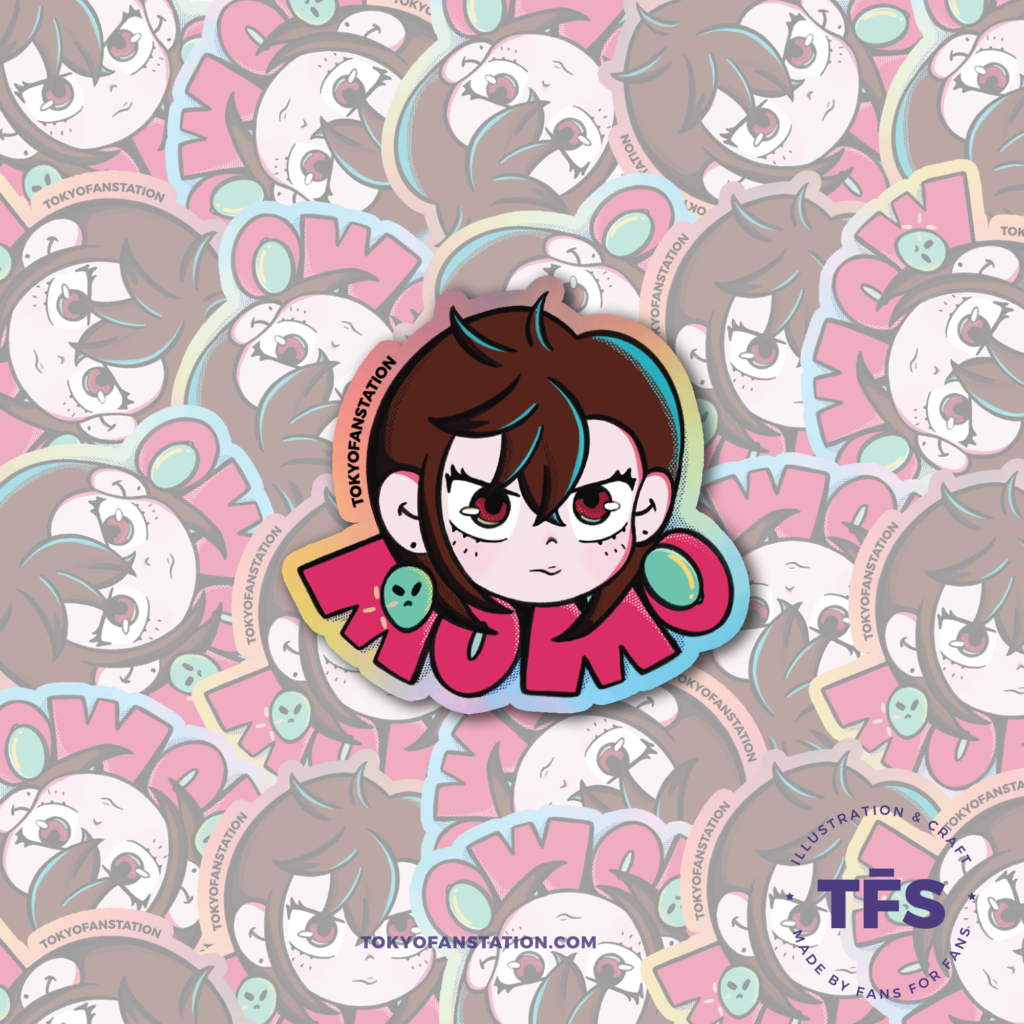 Sticker Holográfico Momo Ayase