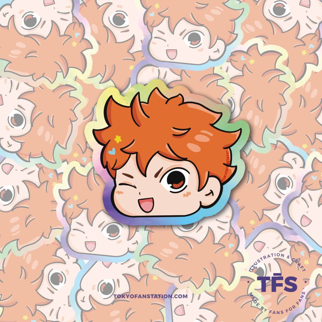 Sticker Holográfico Haikyu Hinata