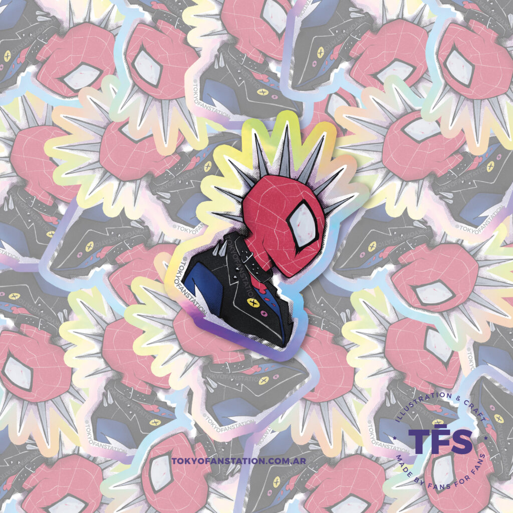 Sticker Holográfico Spider Punk
