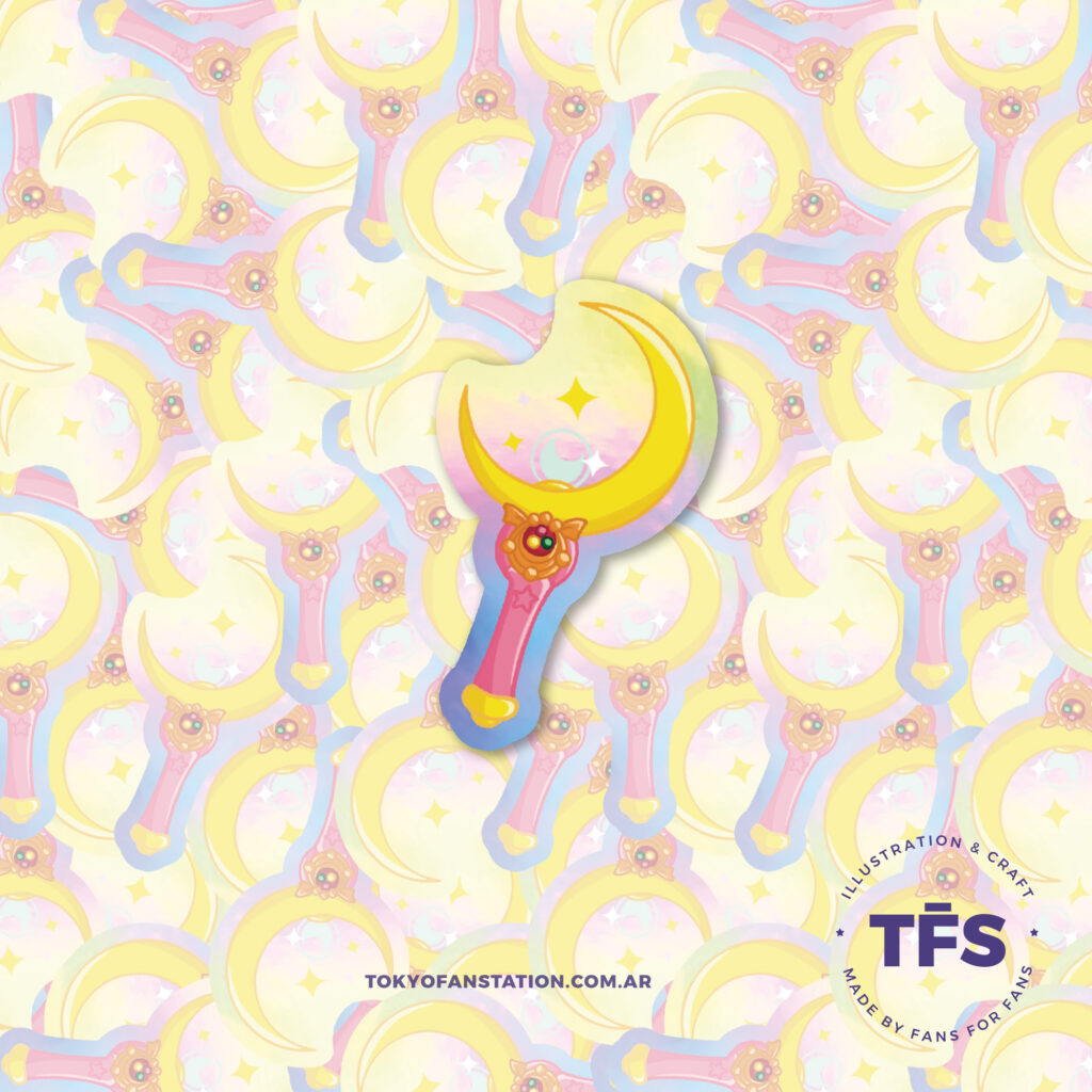 Sticker Holográfico Báculo Sailor moon